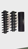 Industrial Cylinder Brushes - Angled Row Feed Cylinders
