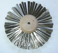 Industrial Wheel Brushes - Stainless Steel Satin Finish Wheel